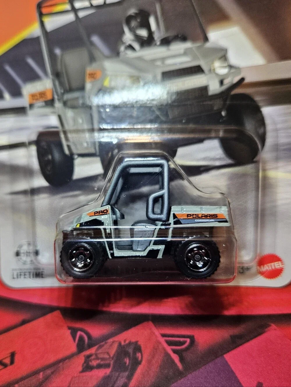 Matchbox Polaris Ranger EV ATV - Gray and Black